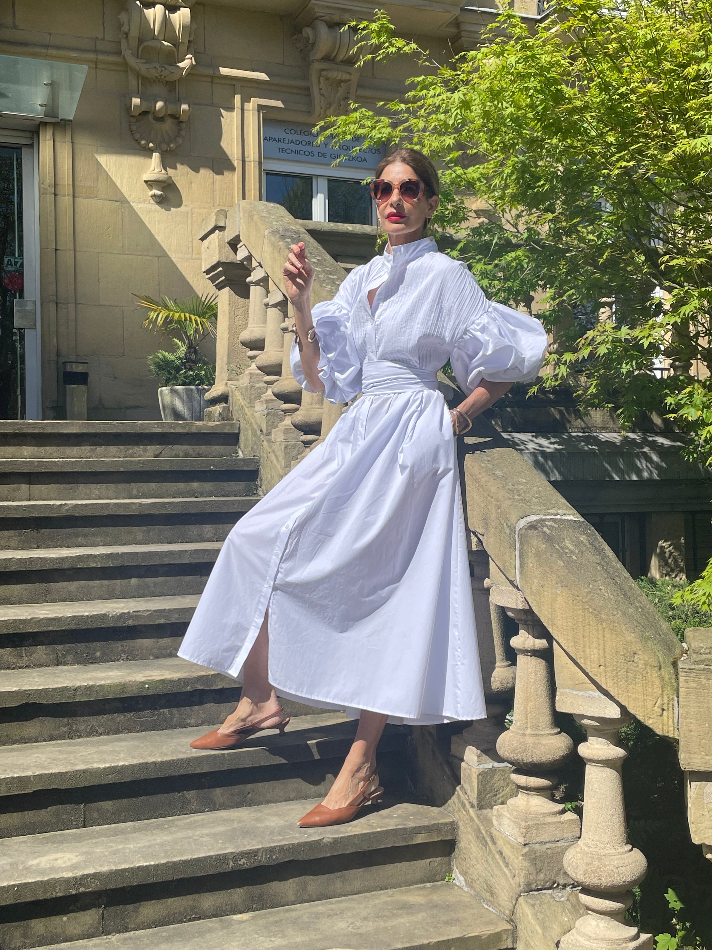 Vestido Celia — Elegancia Atemporal en Algodón Egipcio