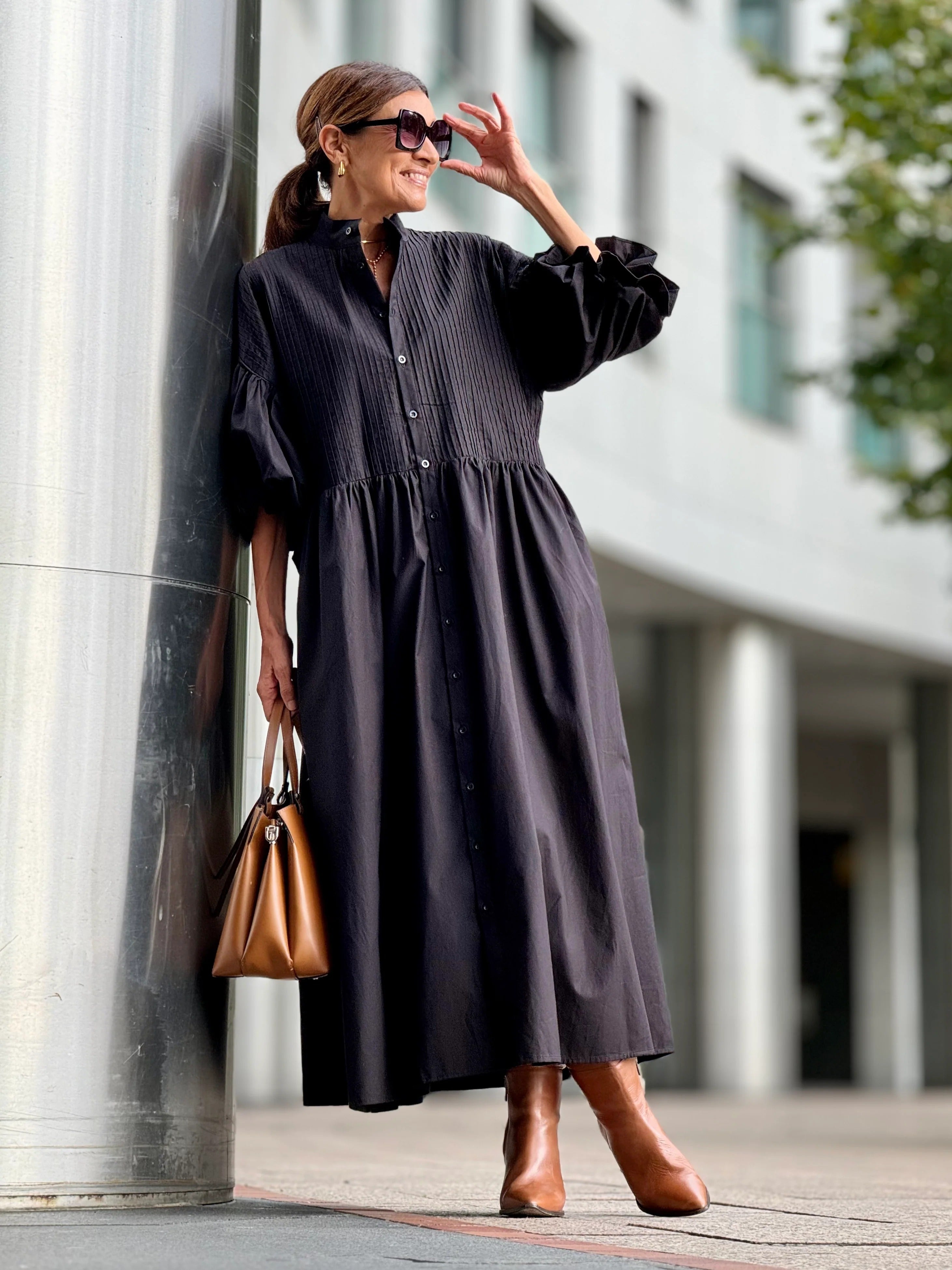 Vestido Celia — Elegancia Atemporal en Algodón Egipcio