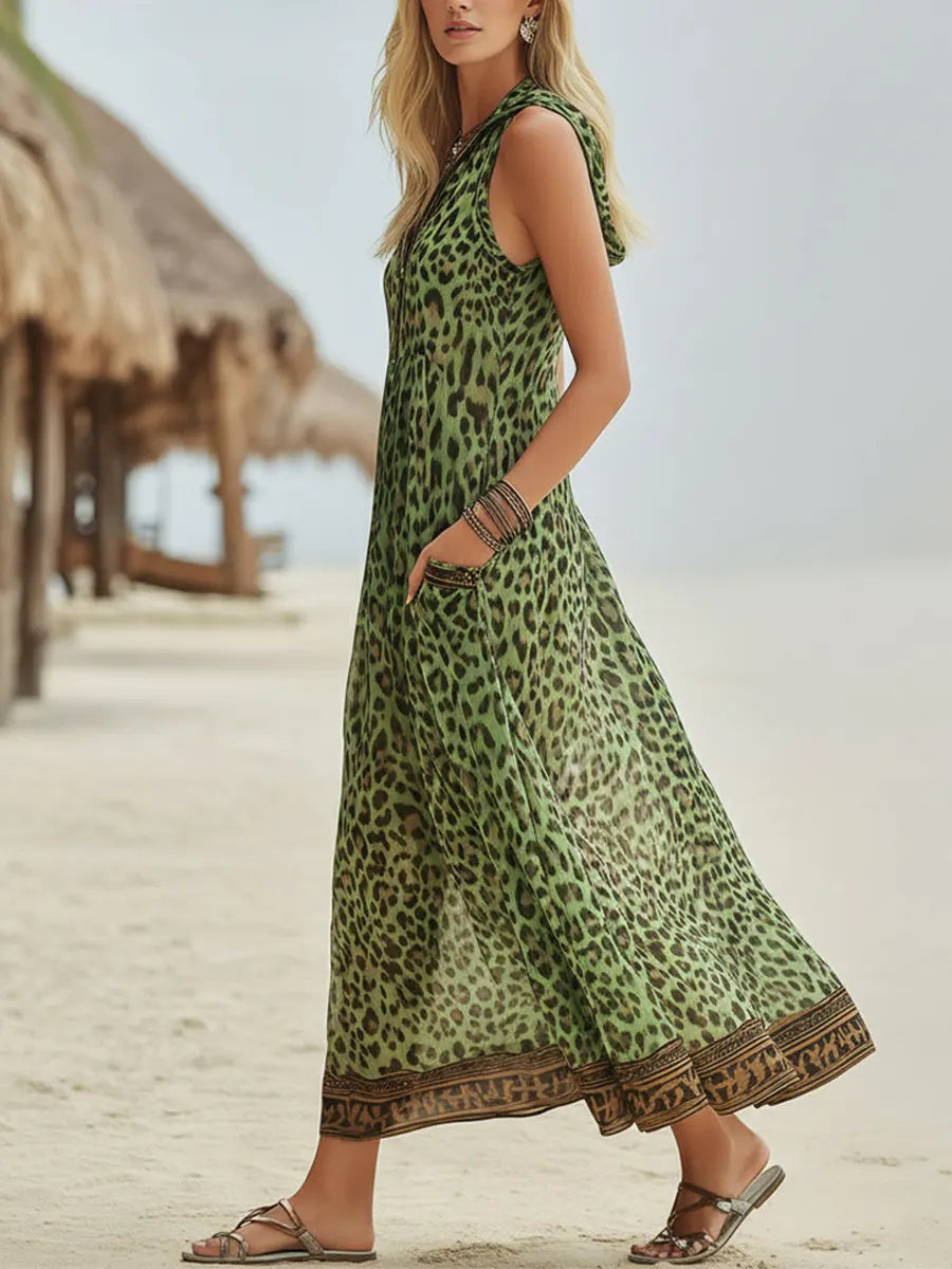 Lucía | Vestido Maxi Boho con Estampado Floral y Falda Amplia