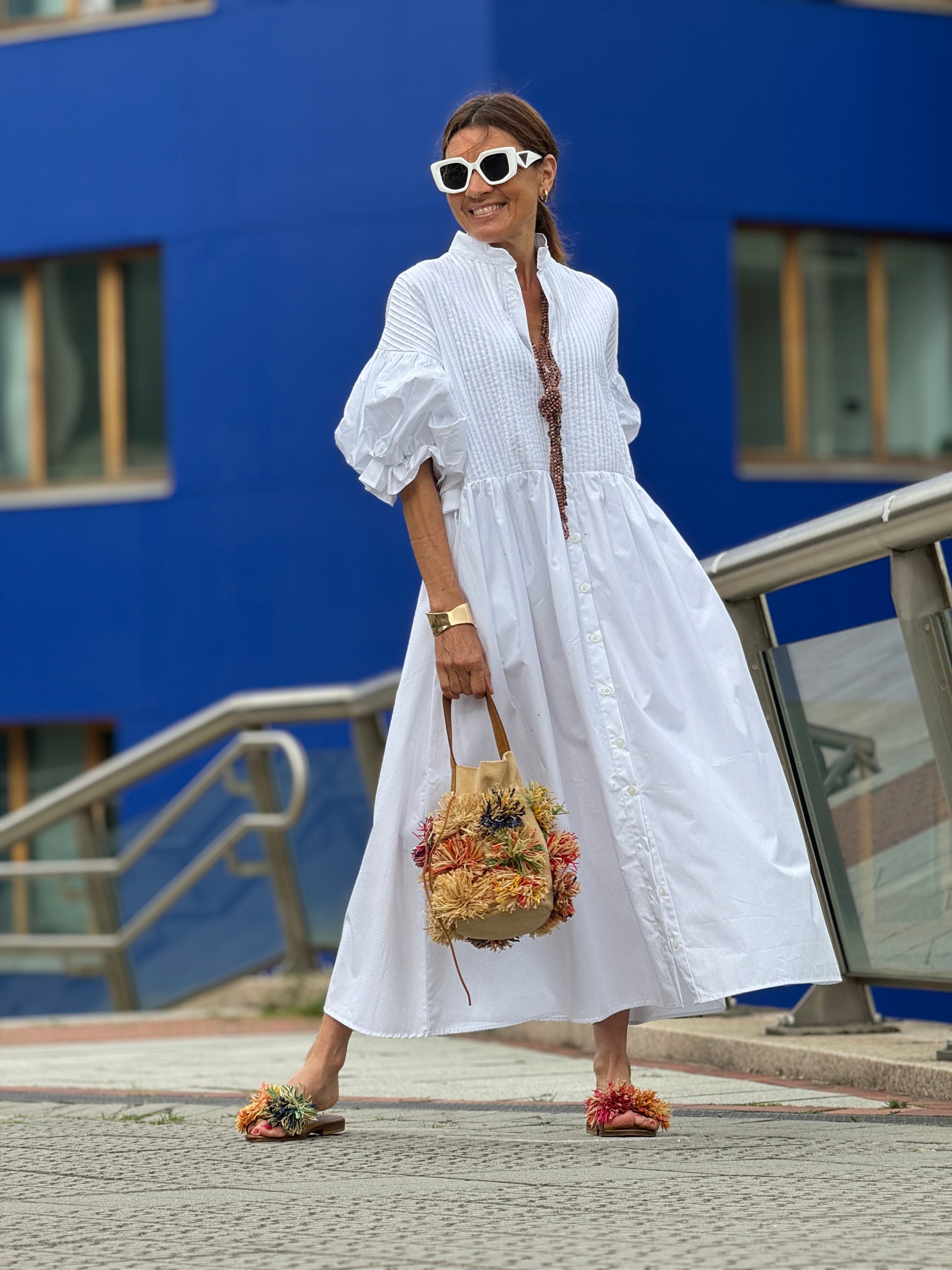 Vestido Celia — Elegancia Atemporal en Algodón Egipcio