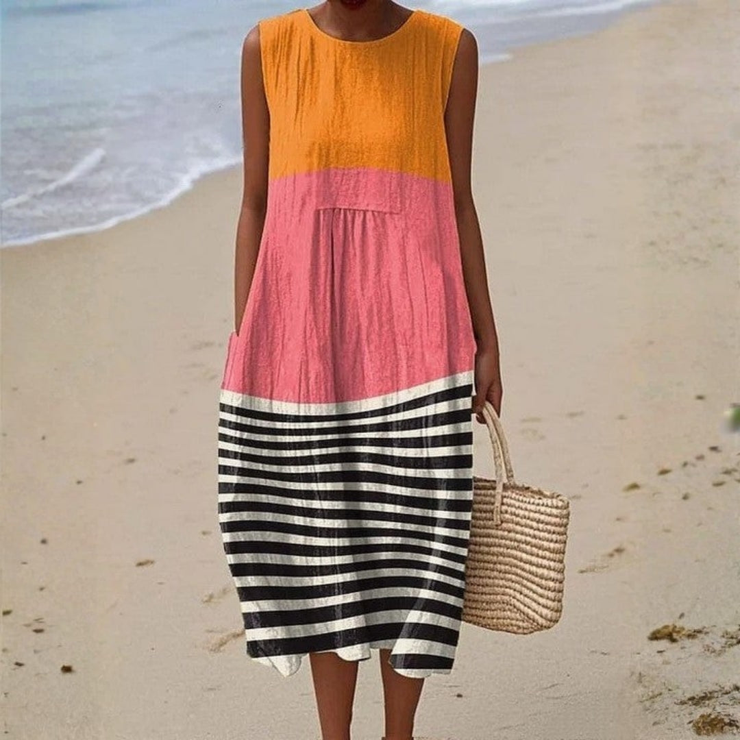 Pilar - Vestido Color Block