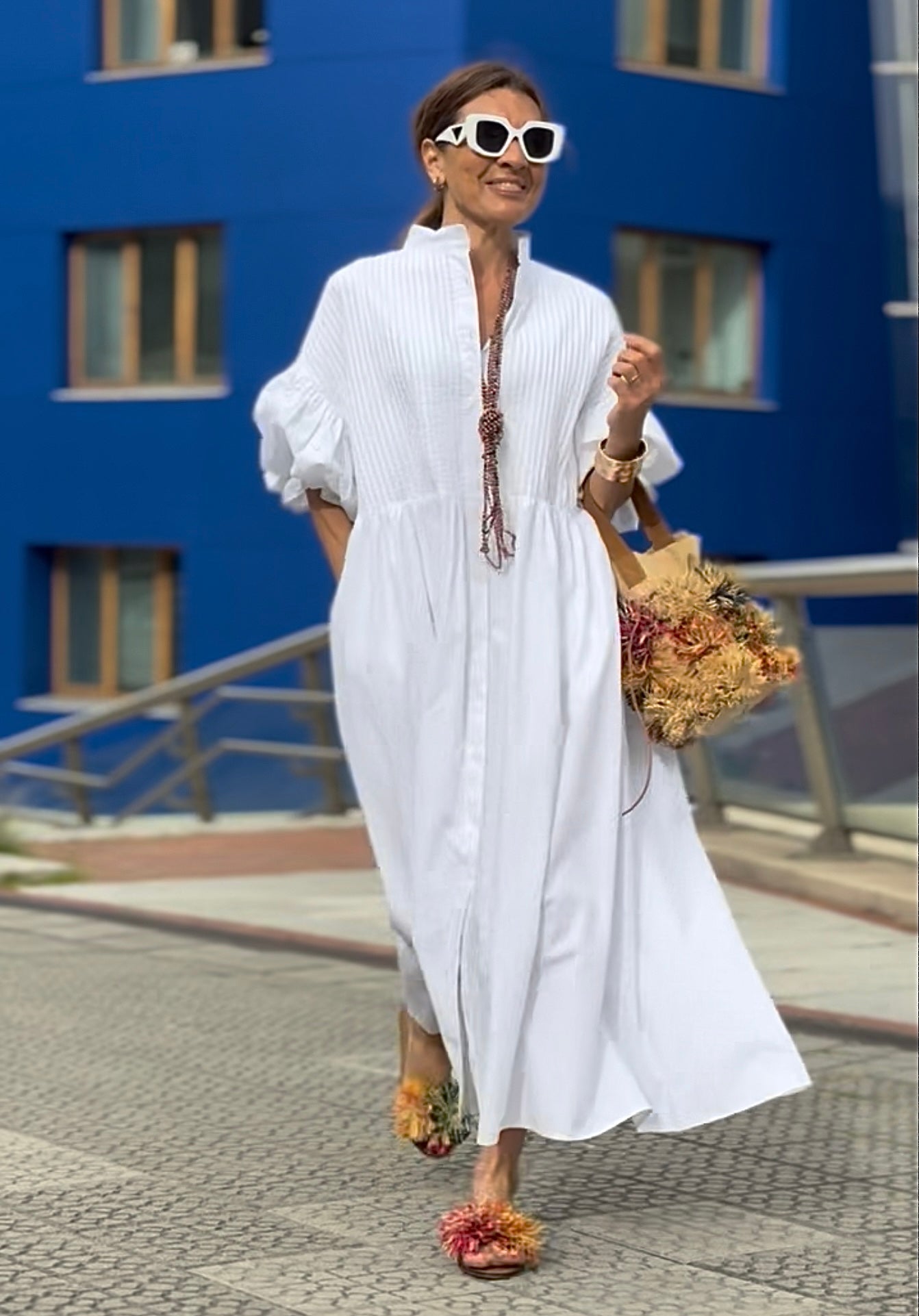 Vestido Celia — Elegancia Atemporal en Algodón Egipcio
