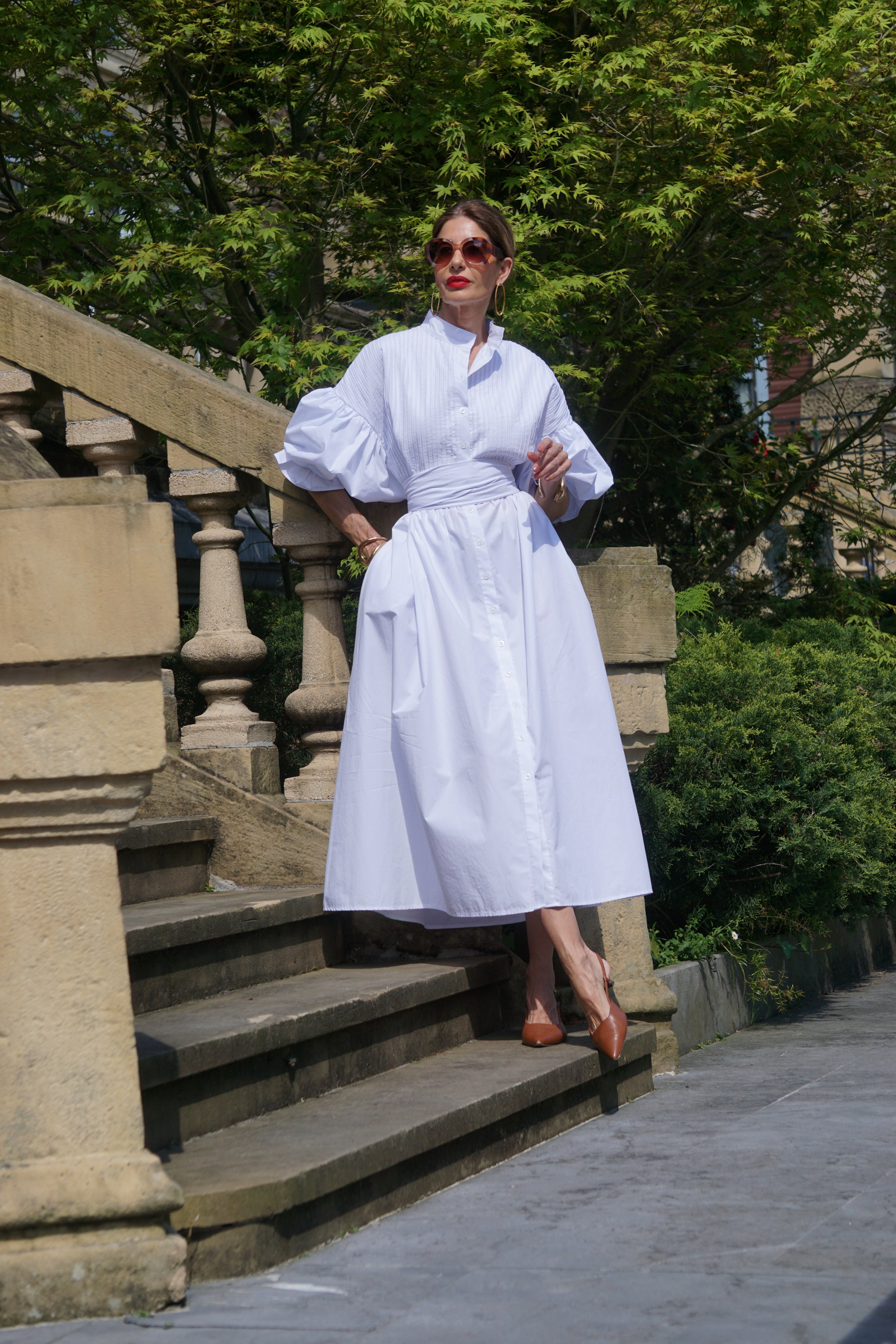 Vestido Celia — Elegancia Atemporal en Algodón Egipcio