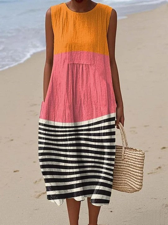 Pilar - Vestido Color Block