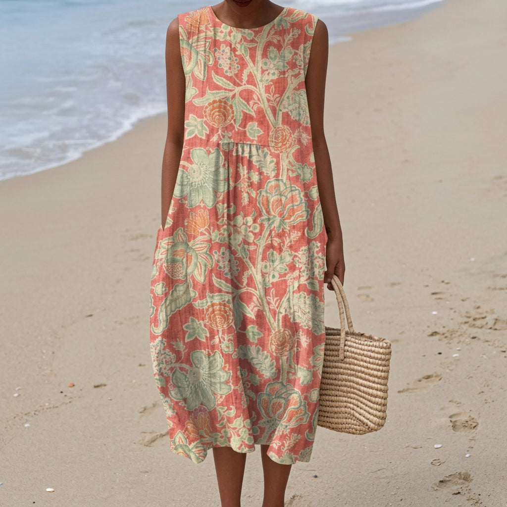 Fátima - Vestido Floral Retro