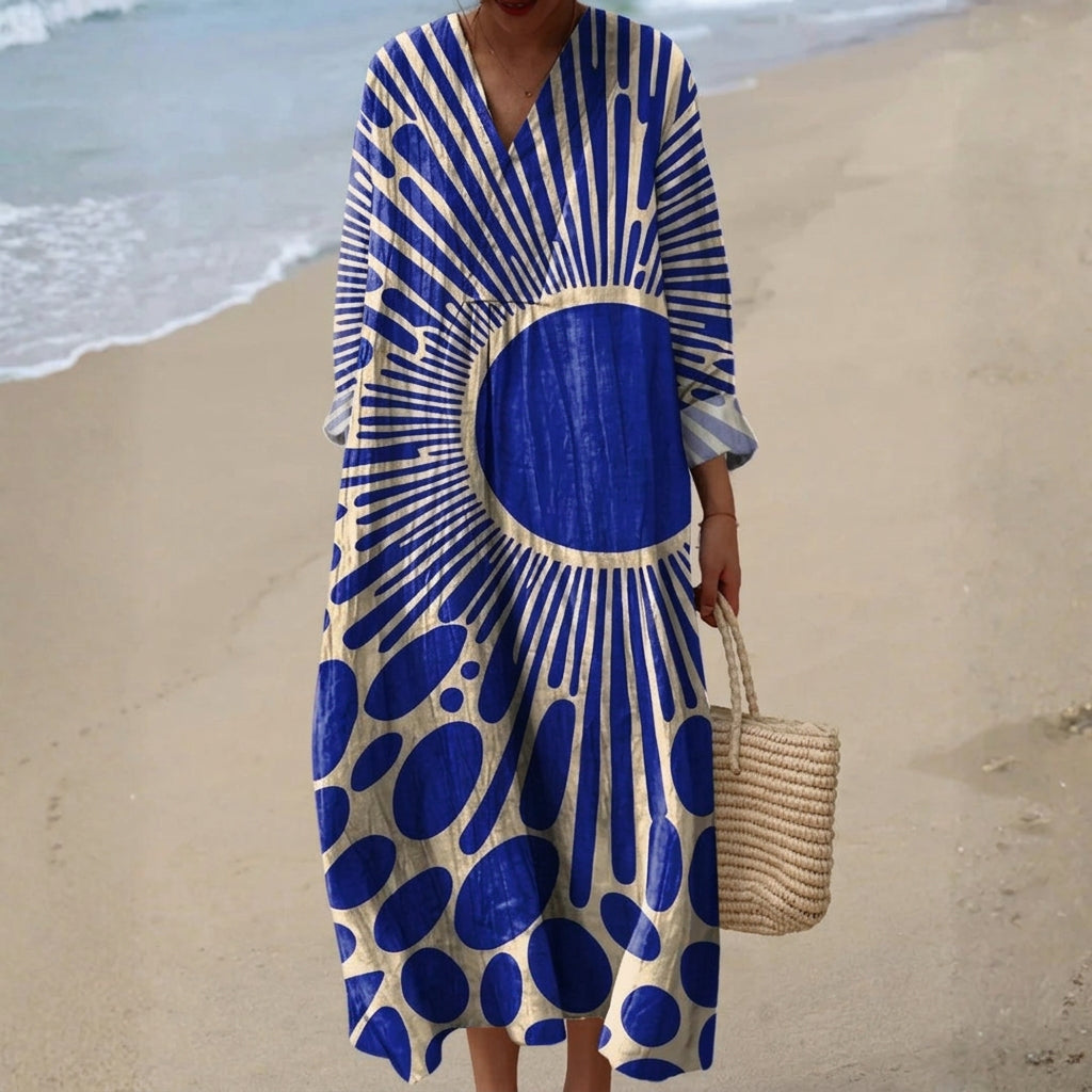 Carlina - Vestido de Verano con Patrón Gráfico