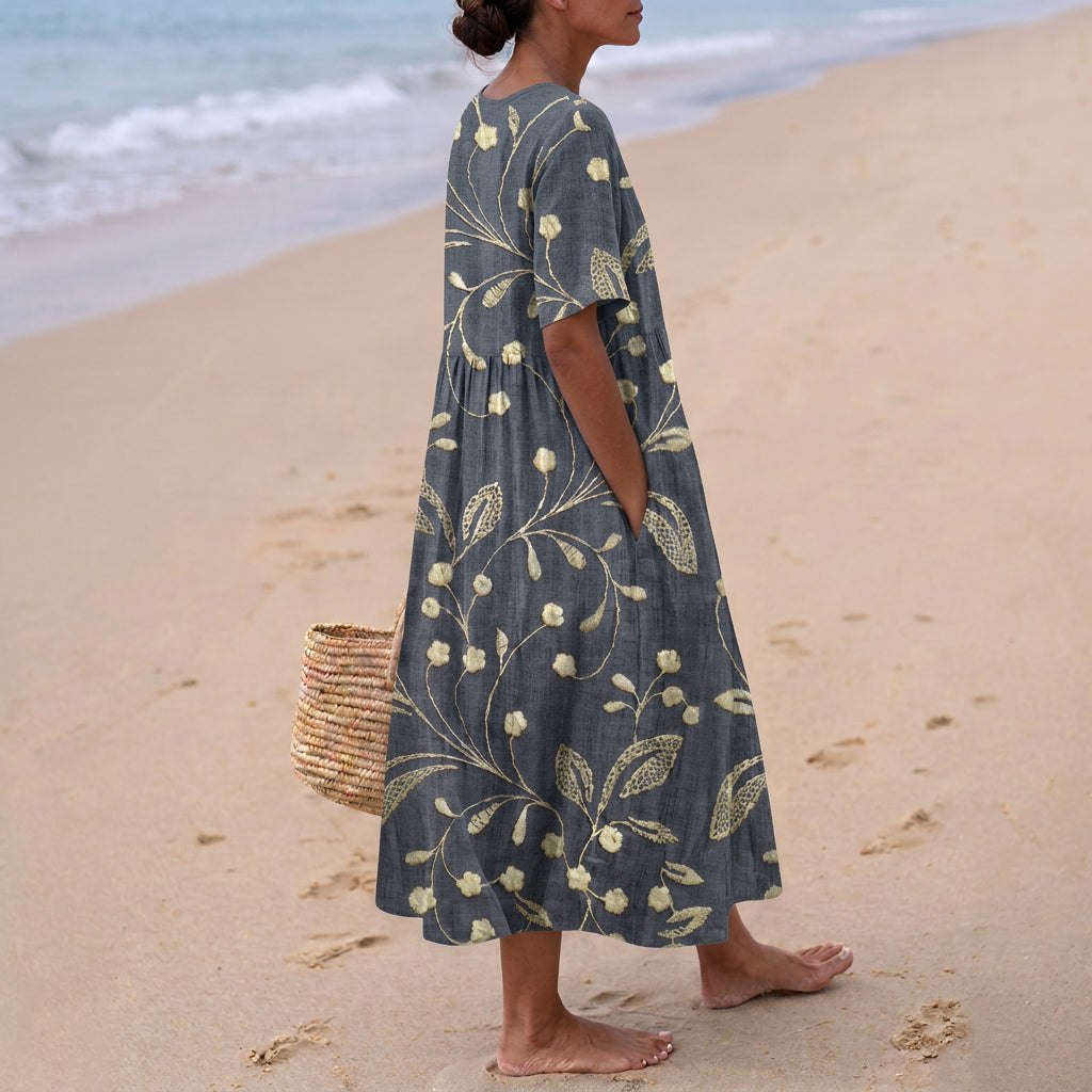 Estrella - Vestido de Bordado Floral