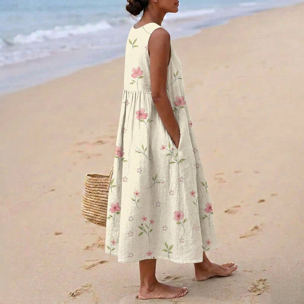 Martina - Vestido con Pétalos Flotantes