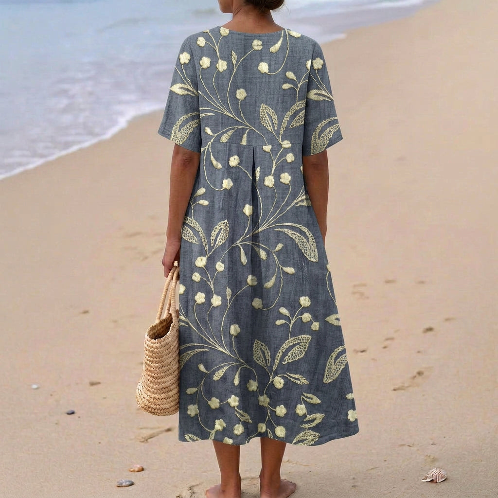 Estrella - Vestido de Bordado Floral