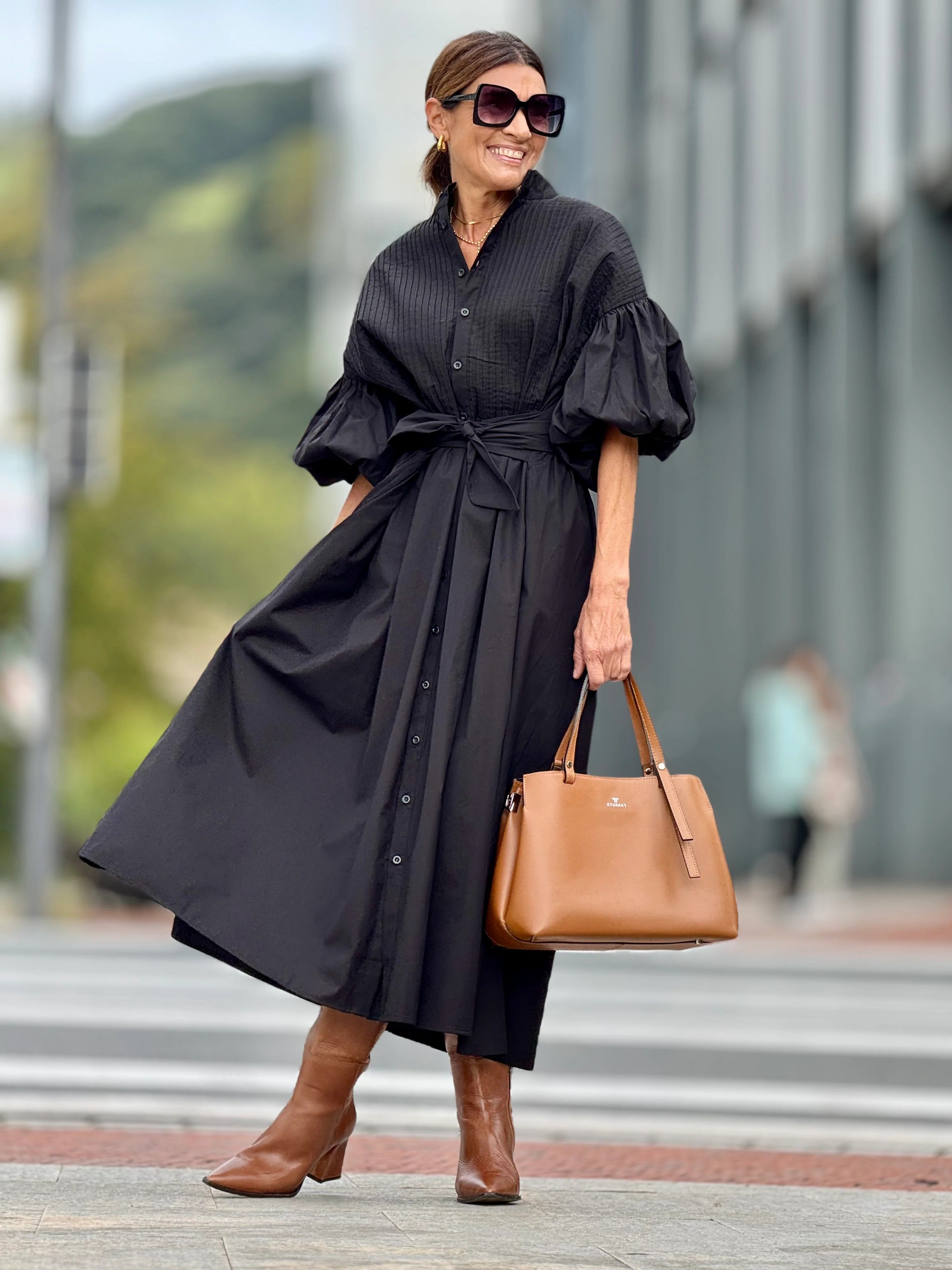 Vestido Celia — Elegancia Atemporal en Algodón Egipcio